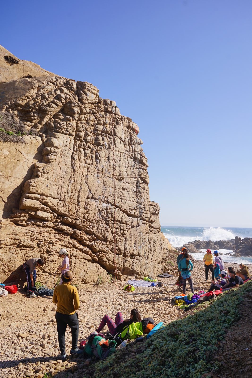 Salida a roca en la costa de Algarrobo